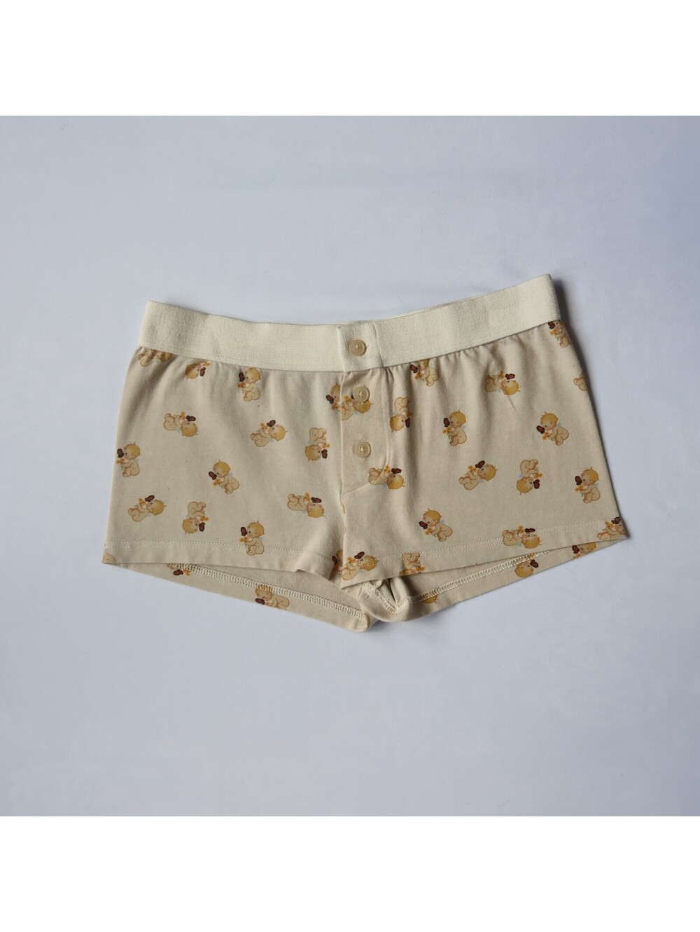 John Galt Brandy Melville Angel Baby Boxer Shorts Cream
